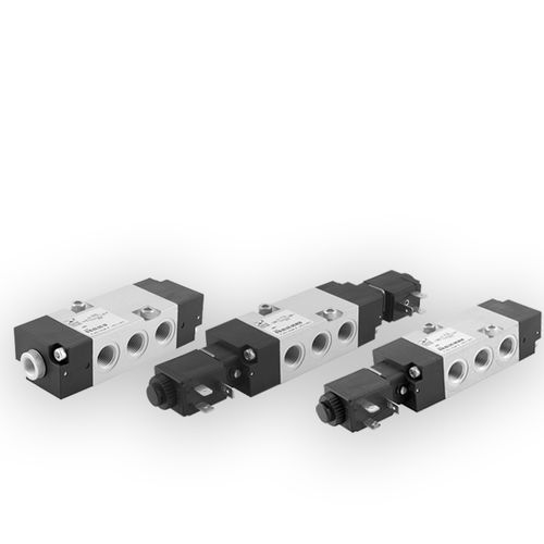 Pneumatik-Wegeventil / Schieber - 515 series - PNEUMAX - pneumatisch gesteuert / mit elektrischer Bedienung / 5/2