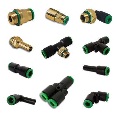 Pneumatischer Anschluss - FCM  - PNEUMAX - Push-in / T / rechtwinkelig
