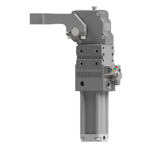 Pneumatisch gesteuerte Spanneinheit - HE1 series - PNEUMAX - zur maschinellen Fertigung / für Werkstücke / Flansch