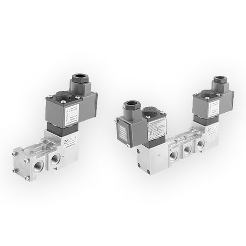 Direktgesteuertes Magnetventil - Steel line  - PNEUMAX - 5-Wege / Luft / für Erdgas