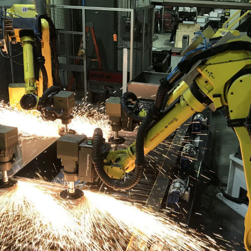 Roboterzelle für Schleifarbeiten - Acme Manufacturing - für die Automobilindustrie / für medizinische Anwendungen / für die Luftfahrtindustrie