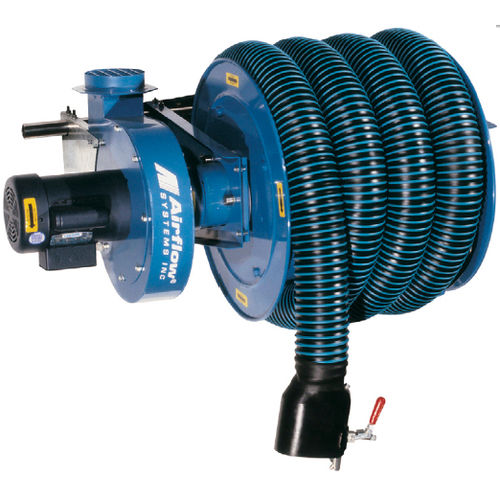 Abgasabsauger für PKW - VES series - Airflow Systems - für Werkstatt / für Garagen / mit Schlauchaufroller