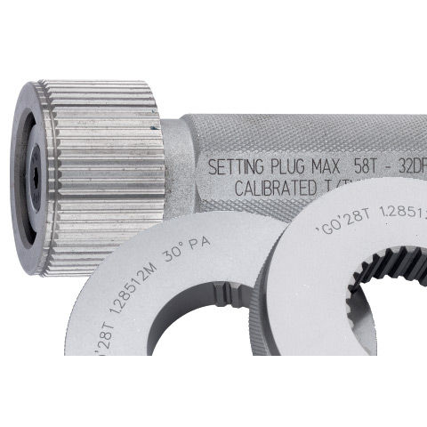 Prüflehre für Verzahnungen - 28T 1.2851M 30° PA series, 58T-32DP-37.5°PA - Baker Gauges India Private Limited