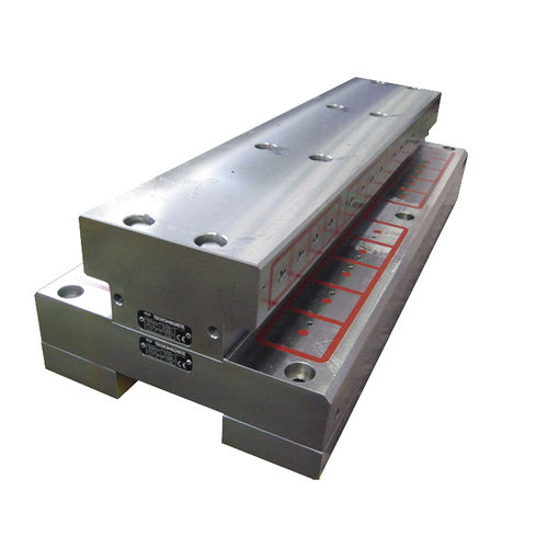 Elektropermanent-Magnetspannplatte - Quad Rail - TECNOMAGNETE - für Schienenzerspanung