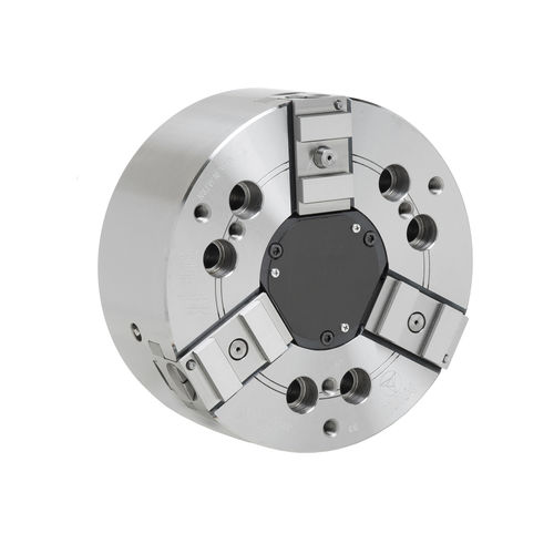 Kraftspannfutter - Z/ZA series - MMK Matsumoto Europe - 3-Backen / Durchgangsbohrung / flach