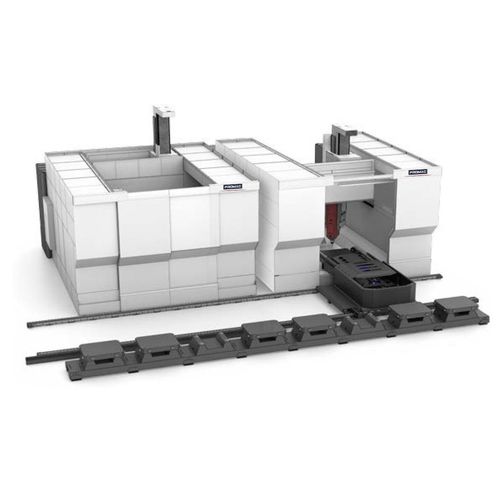 CNC-Bearbeitungszentrum / 6-Achsen - LEVANTE GTR-D - Promac S.r.l. - vertikal / mit drehbarer Fahrtisch / Schrägbett