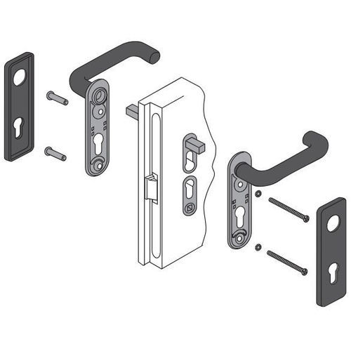 Rohrförmiger Griff - MANTF1 series - PANOZZO Srl - Polypropylen