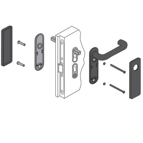 Rohrförmiger Griff - MANTF10 series - PANOZZO Srl - Notfall / Stahl