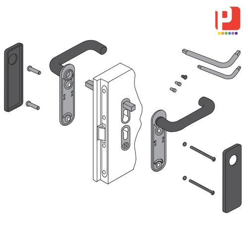Rohrförmiger Griff - MANTF3 series - PANOZZO Srl - Polypropylen