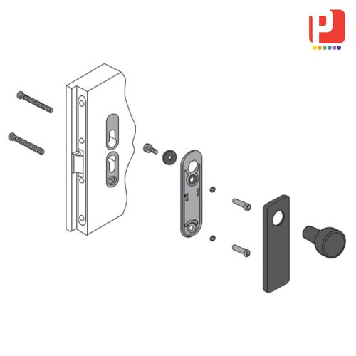 Rohrförmiger Griff - MANTF32 series - PANOZZO Srl - Stahl / oval / rechteckig