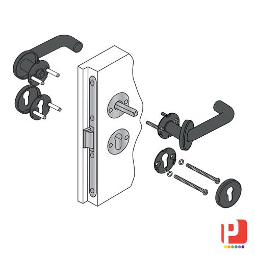 Rohrförmiger Griff - MANTFR series - PANOZZO Srl - Stahl