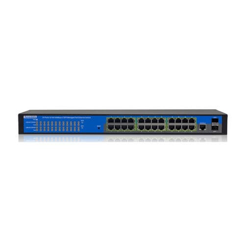 Ethernet-Switch / PoE - PS5026G-2GS-24PoE - 3onedata Co.,Ltd. - managed / 26 Ports / Gigabit-Ethernet