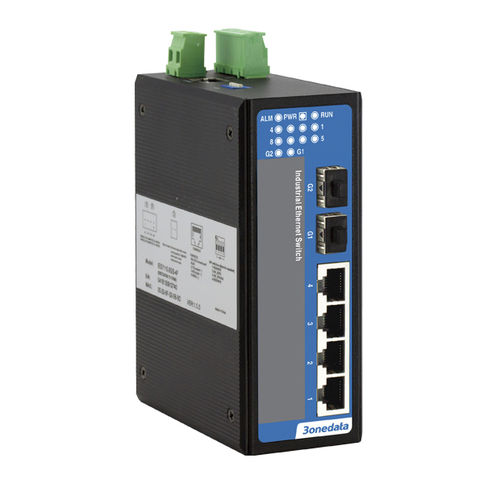 Ethernet-Switch / 6 Ports - IES206 Series - 3onedata Co.,Ltd. - unmanaged / Gigabit / Hutschienen