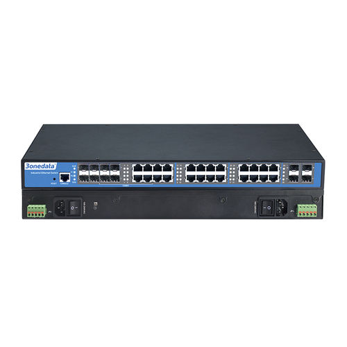 Ethernet-Switch / 28 Ports - IES5028G-8GC-4GS - 3onedata Co.,Ltd. - managed / Gigabit-Ethernet / Rack