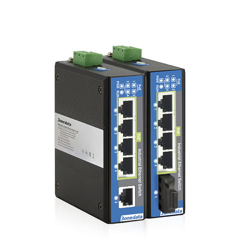 Ethernet-Switch / unmanaged - IPS215 Series - 3onedata Co.,Ltd. - 5 Ports / Netzwerkschicht 2 / Hutschienen