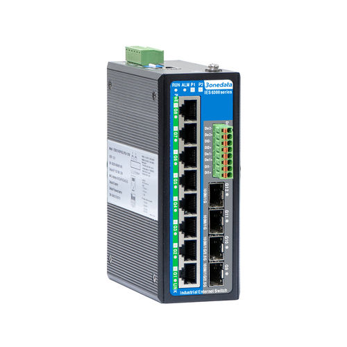 Ethernet-Switch / managed - IES6300 Series - 3onedata Co.,Ltd. - 10 Ports / 12 Ports / Gigabit
