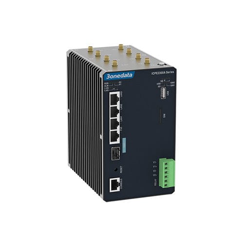 Ethernet-Switch / Gigabit-Ethernet - ICPE2300 Series - 3onedata Co.,Ltd. - drahtlos / 5G / für DIN-Schiene