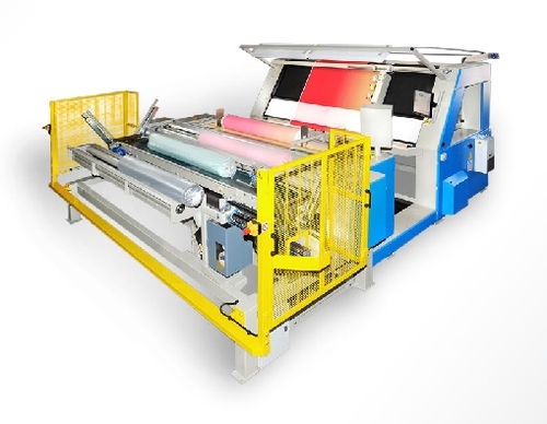 Schaumaschine für Stretchgewebe - ISRP 240 + IMB - Comatex Textile Machinery - spannungslos / non stop / Rollreffanlage