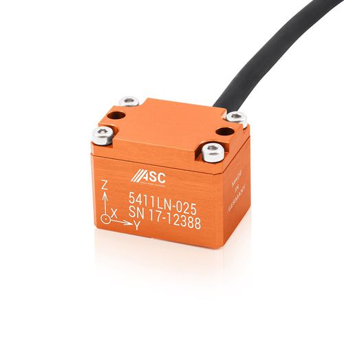 Dreiachsiger Beschleunigungsmesser - ASC 5411LN - ASC - kapazitiv