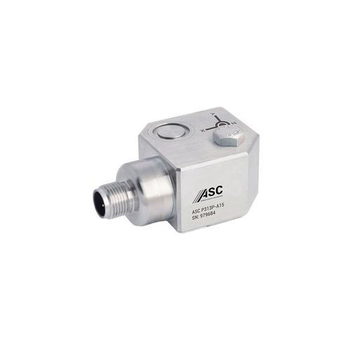 Dreiachsiger Beschleunigungsmesser - ASC P313P-A15 - ASC - piezoelektrisch / IEPE / elektrisch