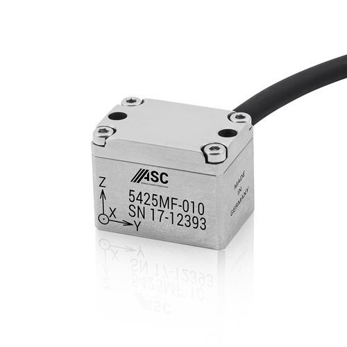 Dreiachsiger Beschleunigungsmesser - ASC 5425MF - ASC - MEMS / kapazitiv / gehärtet