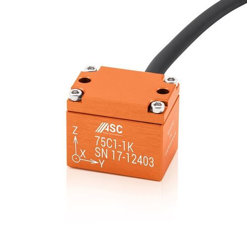 Dreiachsiger Beschleunigungsmesser - ASC 75C1 - ASC - piezoresistiv / MEMS / IP65
