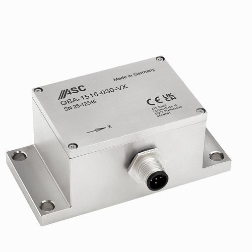 Unilaxialer Beschleunigungsmesser - ASC QBA-1515 - ASC - MEMS / Quarz / mit Stromausgang