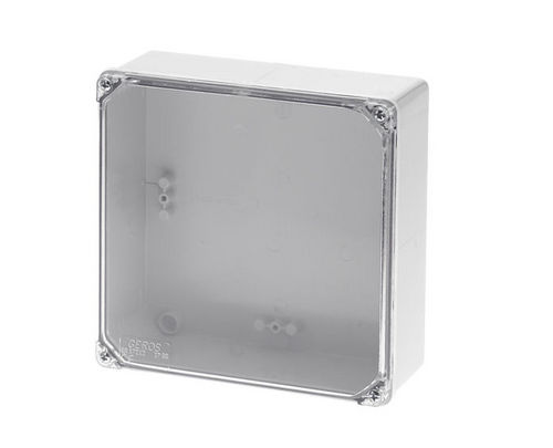 Wandmontierte Abzweigdose - 170 x 170 x 75 mm, IP 65 | GR17212 - GEROS - IP65 / Polycarbonat / mit transparentem Deckel