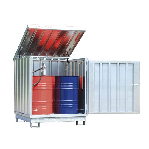 Lagerschrank - SM 4 - Saebu Morsbach GmbH - auf Füßen / galvanisiertem Stahl / für Gefahrstoffe