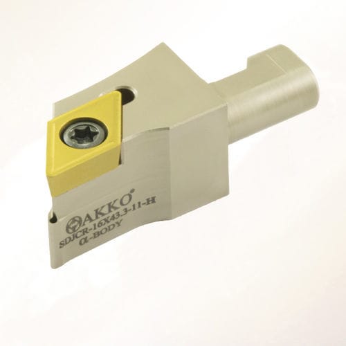 ISO-Werkzeughalter - SDJC series - AKKO CUTTING TOOLS - mit Stellschraube / für Bearbeitung / für Außendrehen