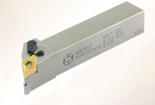 ISO-Werkzeughalter - PDJN series - AKKO CUTTING TOOLS - mit Stellschraube / für Bearbeitung / für Außendrehen