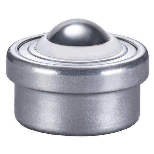 Leichtlast-Kugelrolle - LM25 - Omnitrack - Edelstahl / verzinkt / Flansch