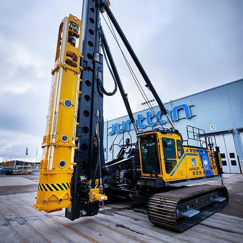 Pfahlbohrgerät - PMx2e - Junttan Oy - auf Raupen / drehbar / hydraulisch