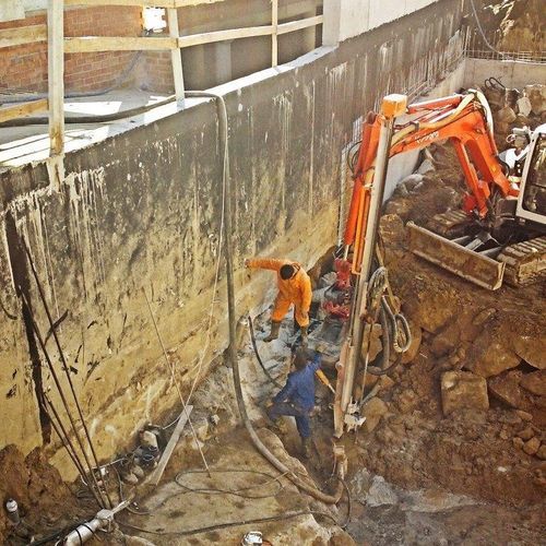 Bohraufsatz für Bagger - 25A - Junttan Oy - für Fundament