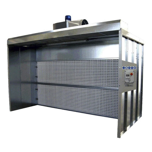 Offene Pulverbeschichtungskabine - ZINCO SEC ECO - GGE srl - Trockenfilter / Zyklon / automatisch