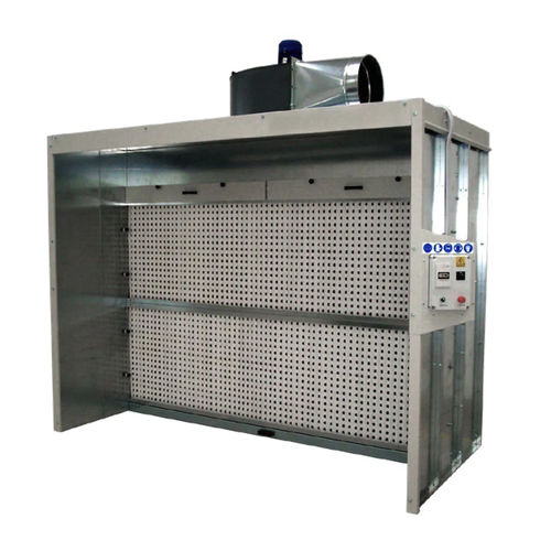 Offene Pulverbeschichtungskabine - ZINCO SEC CARB series - GGE srl - Trockenfilter / mit Aktivkohlefilter / Zyklon