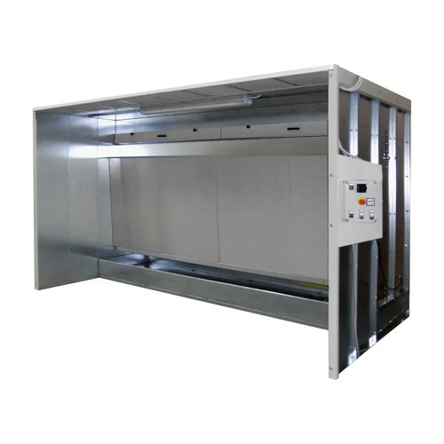 Offene Lackierkabine - ZINCO Q series - GGE srl - für Einzelteile / Filterung / mit Wasservorhang