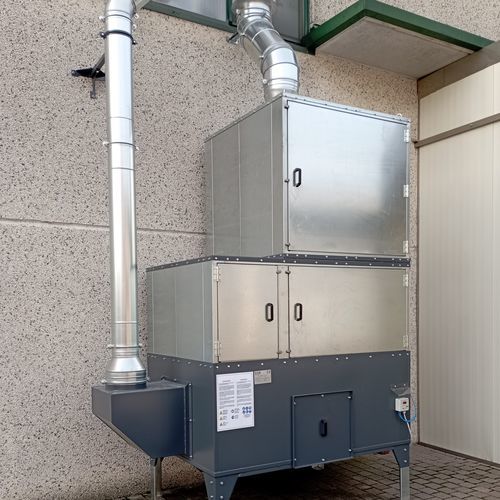 Aktivkohlefilteranlage - AIRSOL POL series - GGE srl - für Öl / Staub / Rauch