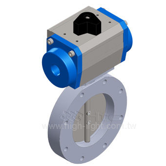 Absperrklappe - ISO FVP2 series - Highlight Technology Corp. - pneumatisch / Durchsatzkontrolle / für Hochvakuum
