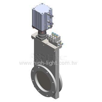 Plattenschieber - HV - Highlight Technology Corp. - pneumatisch / Vakuum / Edelstahl