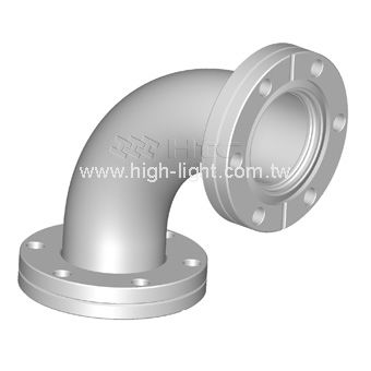 Hydraulikanschluss - CR-EL90 series - Highlight Technology Corp. - Flansch / 90°-Winkel / Edelstahl
