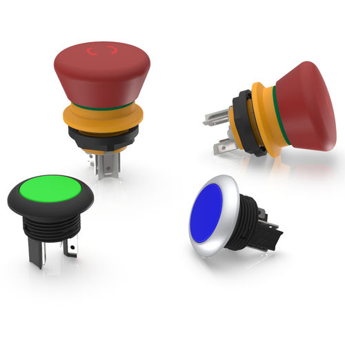 Pilzdrucktaster - LUMOTAST 16 series - RAFI GmbH & Co. KG - Notausschalter / Schlüssel / IP65