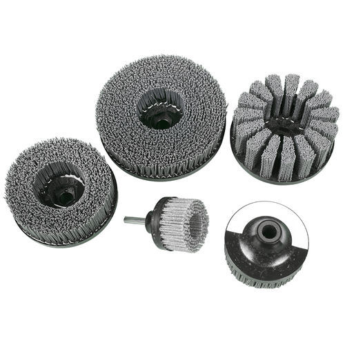 Kreisförmige Bürste - Hex-Drive - Abtex - Entgrat / abrasiv / Siliziumkarbid
