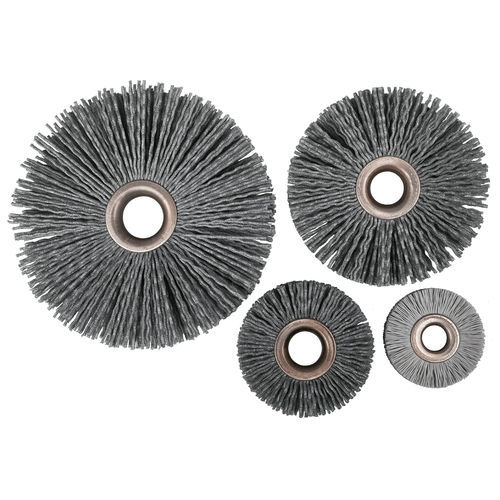 Kreisförmige Bürste - Abtex - Entgrat / abrasiv / Aluminium