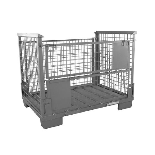 Zusammenklappbare Palettenbox - Schneider - Maschendraht / Transport / Well