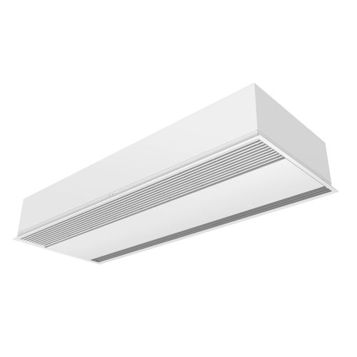 Horizontaler Luftschleier - Recessed Windbox - AIRTÈCNICS - einbaufähig / für Industrietüren / mit Elektroheizung