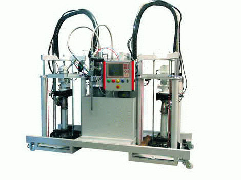 Mischer-Dispenser / Harz - max. 28 kg/min | Polymix 1000/2000   - 2KM - mit Zahnradpumpe / mit Durchsatzregelung
