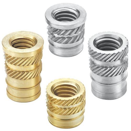 Gewindeeinsatz - 19, 20 series  - SPIROL - gerändelt / Messing / Aluminium