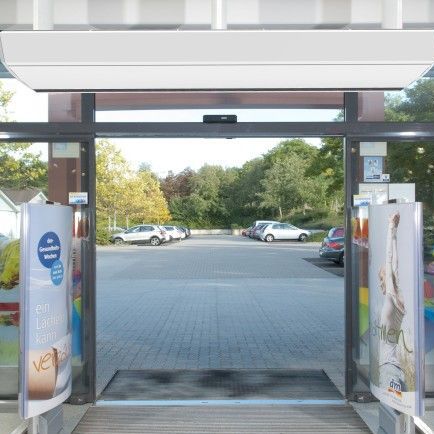 Kaltluftschleier - SensAir  - Biddle - wandmontiert / für gewerbliche Nutzung / energiesparend