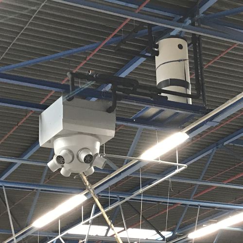 Heißwasser-Lufterhitzungsanlage - Biddle - elektrisch / Gas / für Deckenmontage